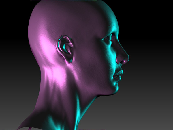 maya female head - female head by timbowden